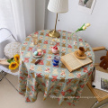 Decorative round table cloth